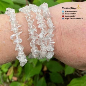 دستبند سنگ کوارتز شفاف