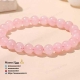 دستبند سنگ رز کوارتز- Rose quartz